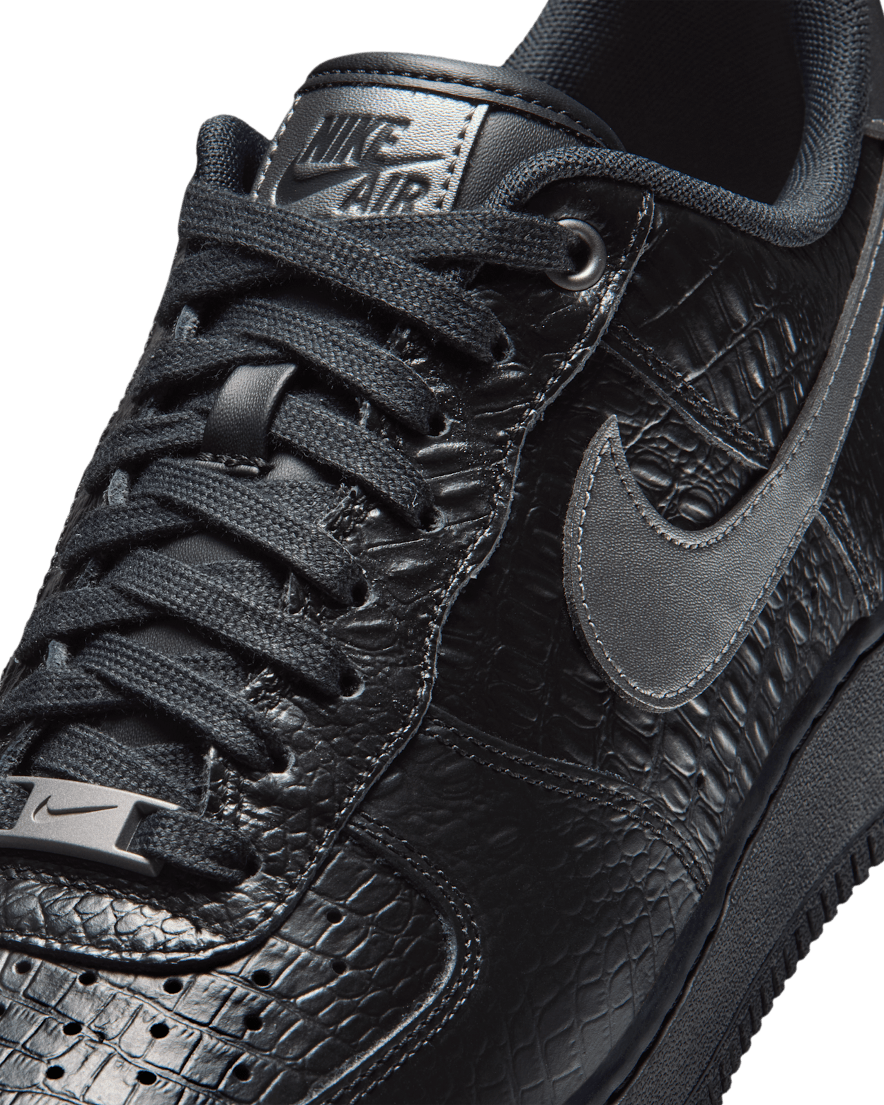 NIKE公式】エア フォース 1 '07 'Black and Metallic Dark Grey